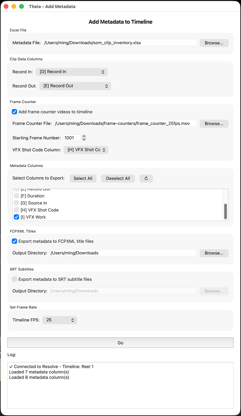 Add Metadata Typical Setup